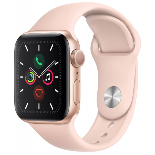 Apple Watch Series 5 GPS 40mm Gold Alum. w. Pink Sand Sport b. Gold Alum. (MWV72) б/у